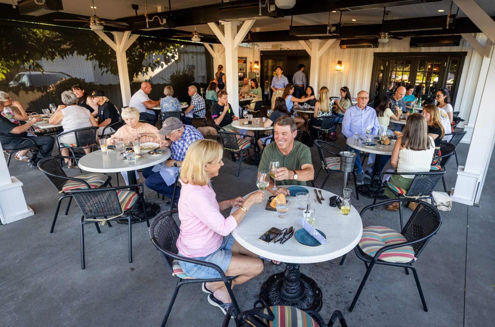 Patio with Happy Diners